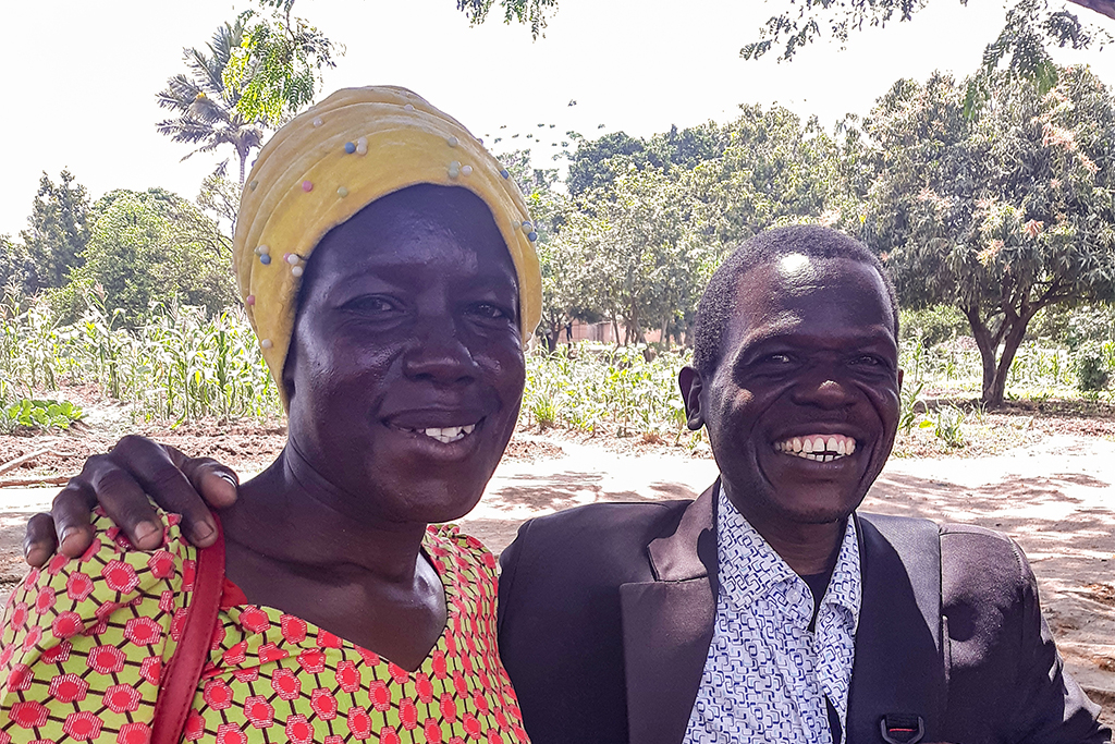 Christian missionary in Tanzania with his arm around Christian woman