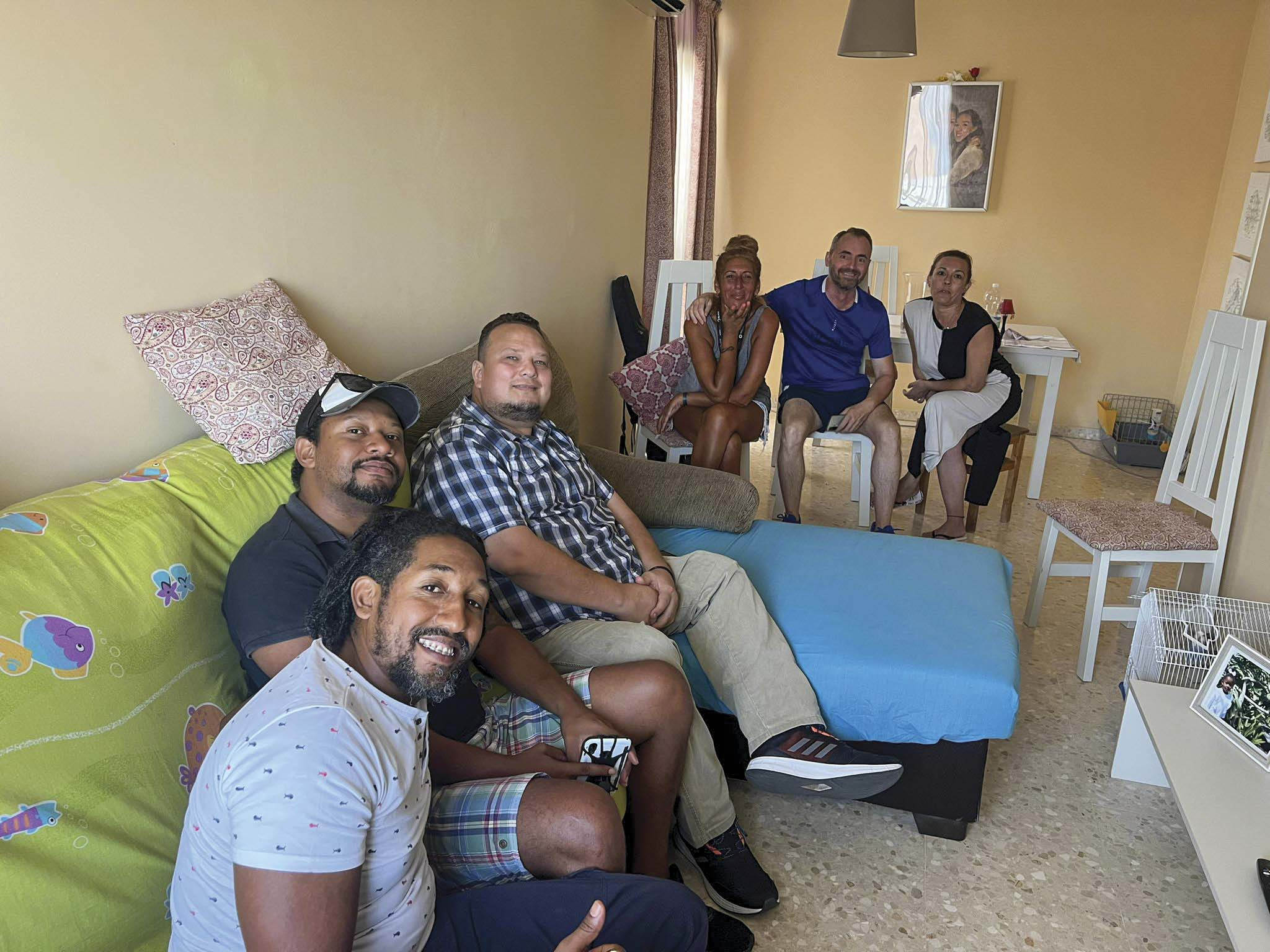 Christians in Spain meeting with one another in a small apartment